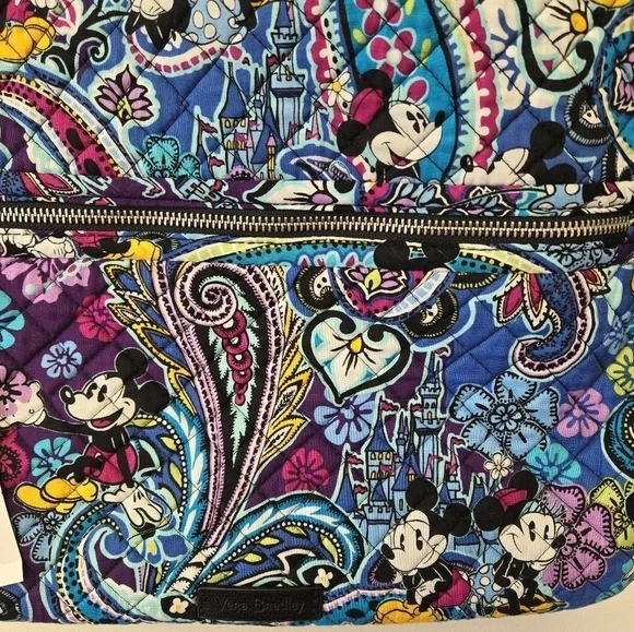 Vera Bradley Disney Large On the Go Crossbody Mickey's Paisley Celebration